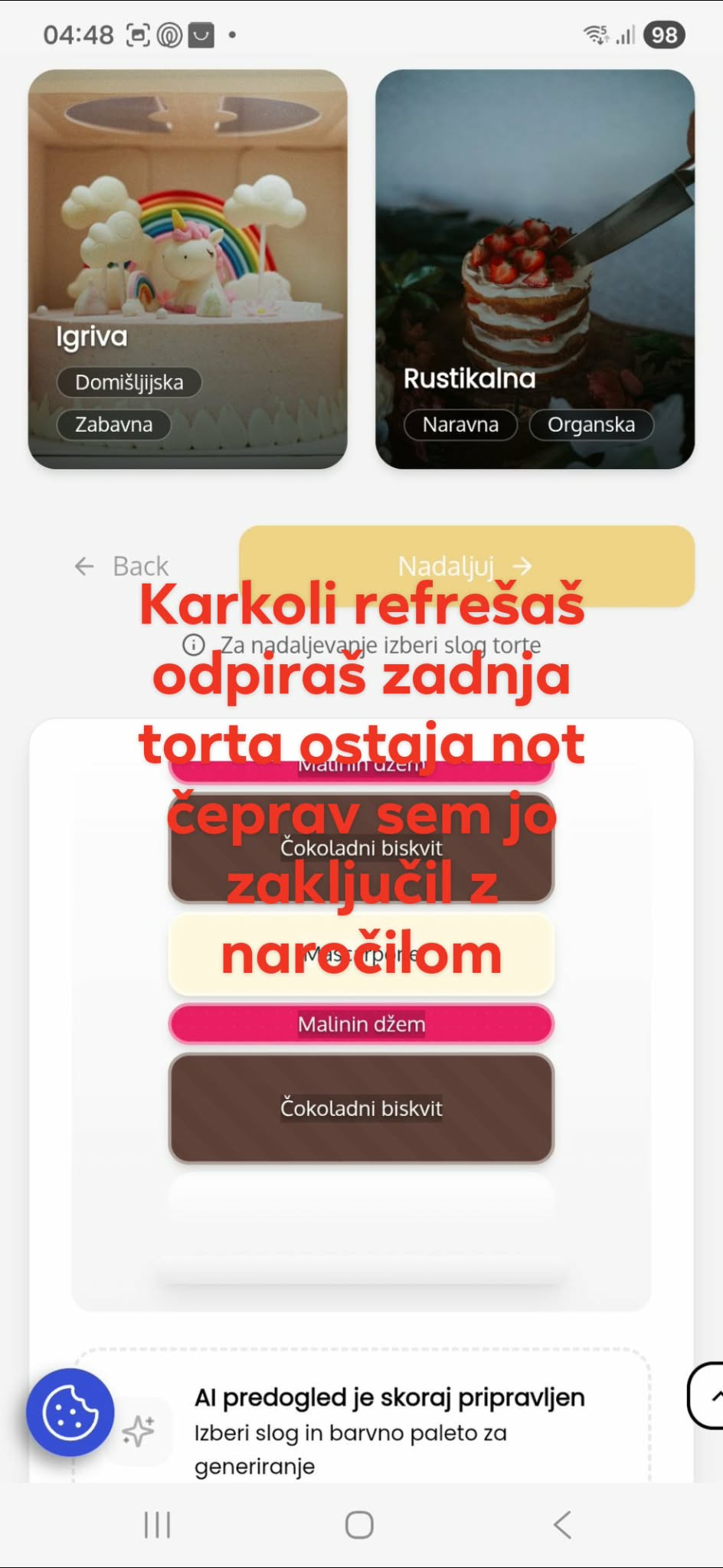 Zaključena torta