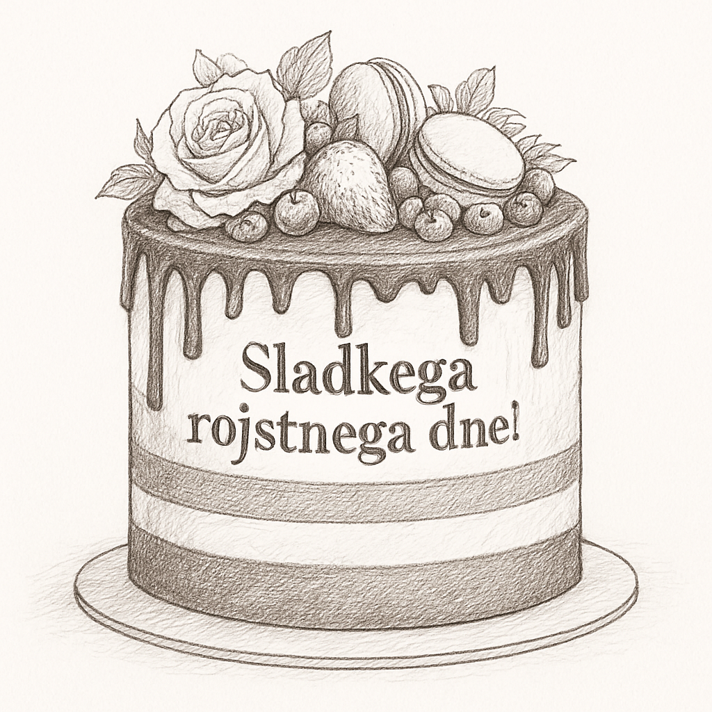 Elegantna Sveže Cvetje torta